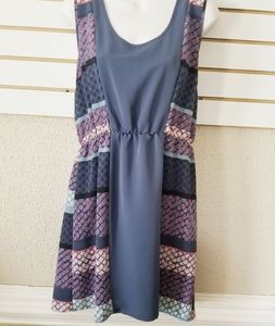 🐢 Petticoat Alley boho print dress sz L